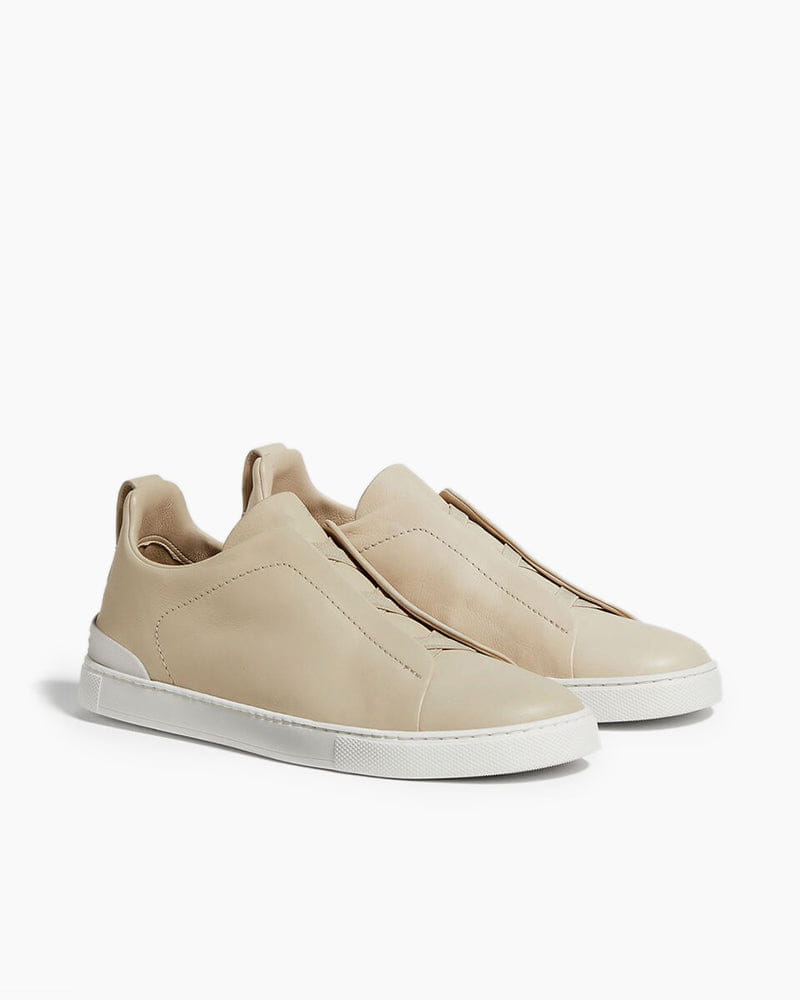Black Leather Sneakers for First-Class Business Travel