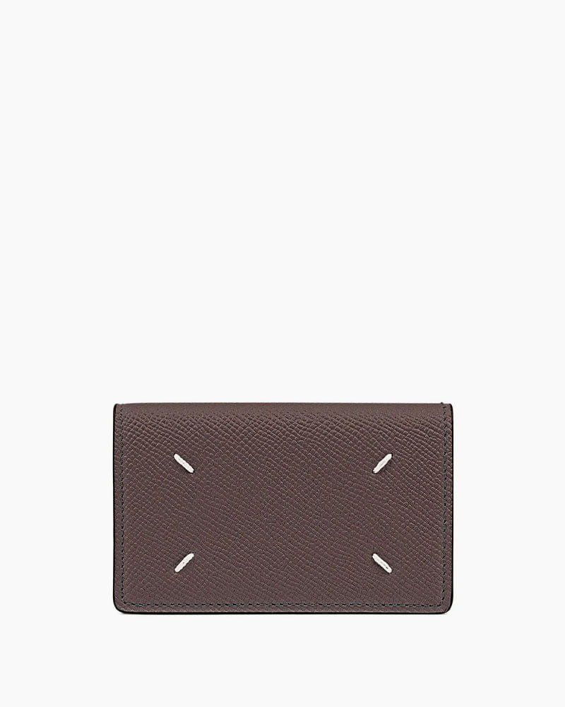 (Pre-sale) Grainy Leather Snap Button Wallet