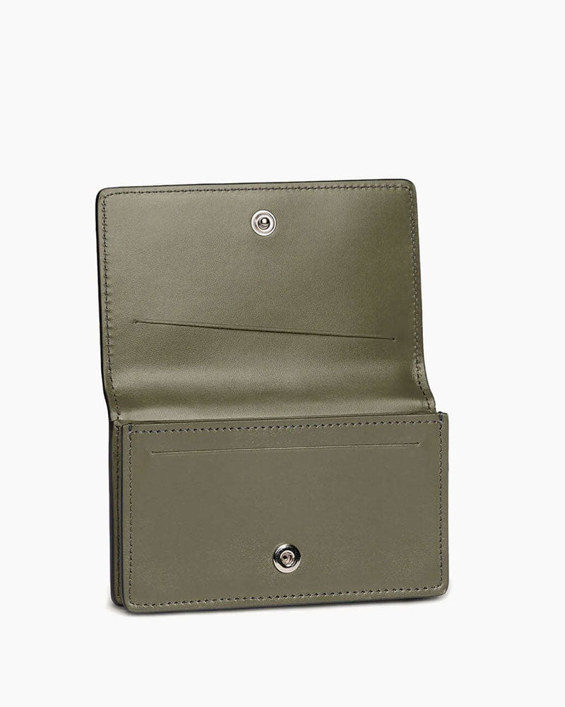 (Pre-sale) Grainy Leather Snap Button Wallet