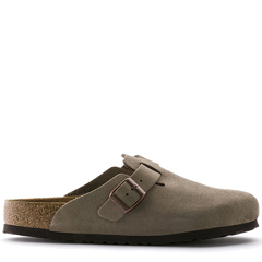 Boston Soft Footbed Suede Taupe (Women)
