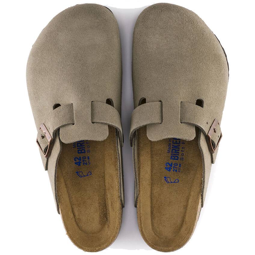 Boston Soft Footbed Suede Taupe (Women)