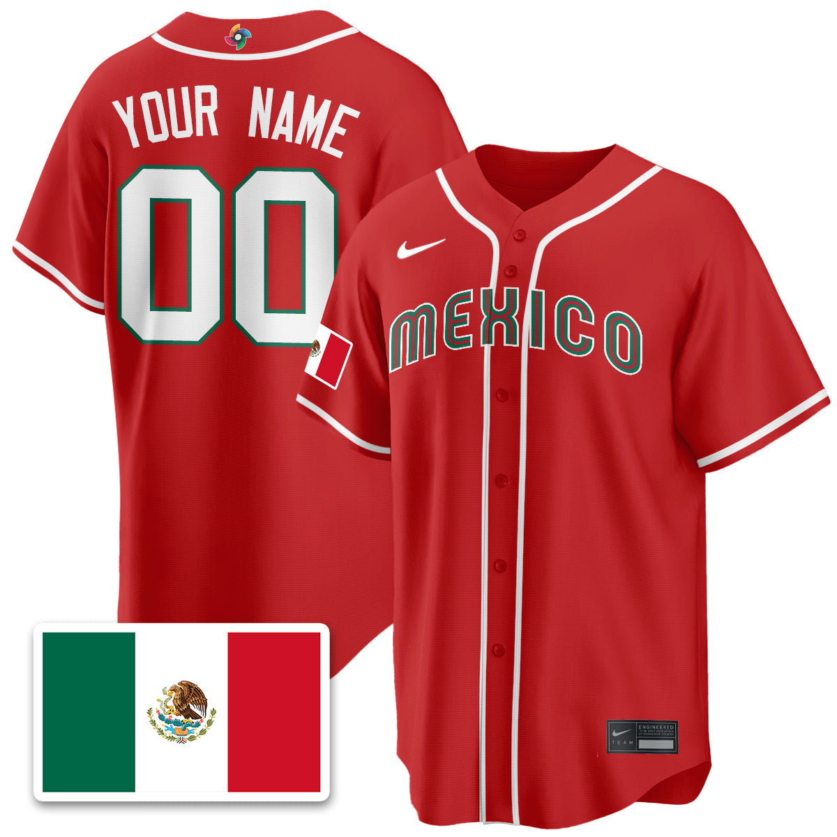 Mexico Baseball 2026 World Baseball Classic Limited Jersey - All Stitched