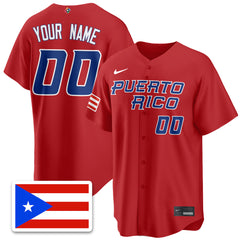 Custom Puerto Rico Baseball 2026 World Baseball Classic Limited Jersey - All Stitched