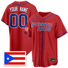 Custom Puerto Rico Baseball 2026 World Baseball Classic Limited Jersey - All Stitched