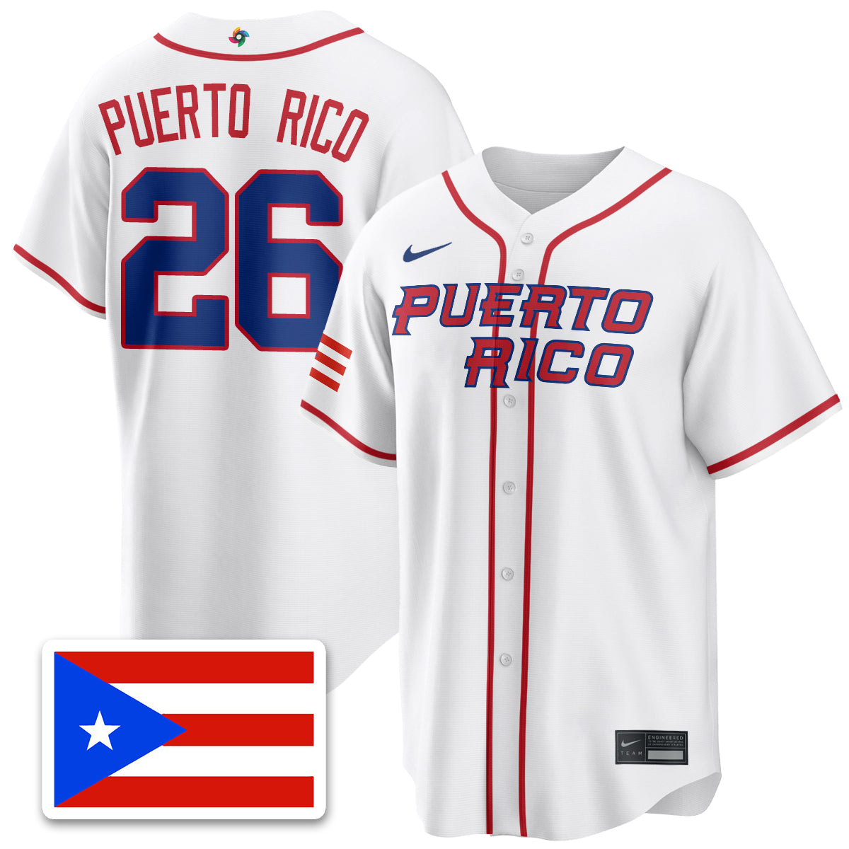 Puerto Rico Baseball 2026 World Baseball Classic Limited Jersey - All Stitched