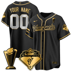Venezuela Baseball 2026 World Baseball Classic Champions Limited Custom Jersey - All Stitched
