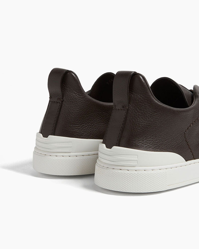 Men's First Class Travel Soft Leather Slip-On Sneakers