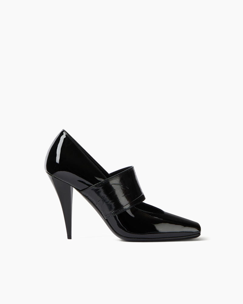 Women's Sliced Square Leather Pumps