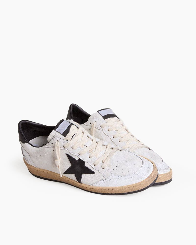 Classic Star White Leather Sneakers