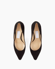 (Clean Up - US 8) Sophisticated Suede Pointed Slim High Heel Pumps