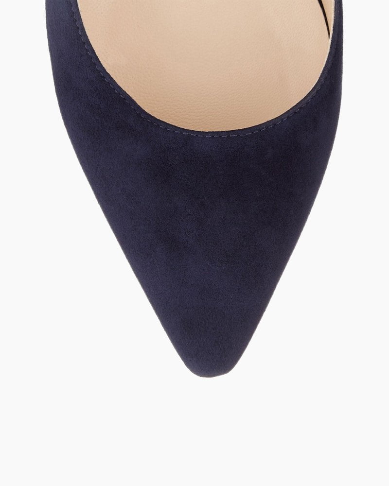 (Clean Up - US 8) Sophisticated Suede Pointed Slim High Heel Pumps