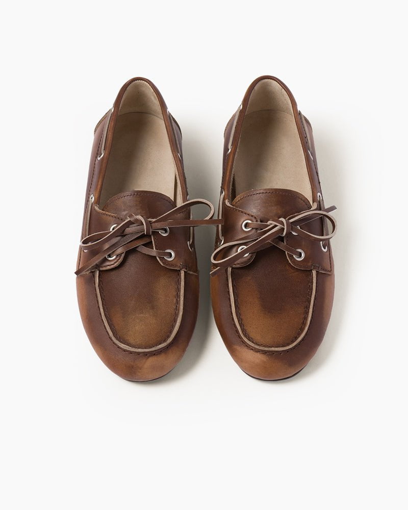 Women's Couture Unlined Leather Boat Shoes