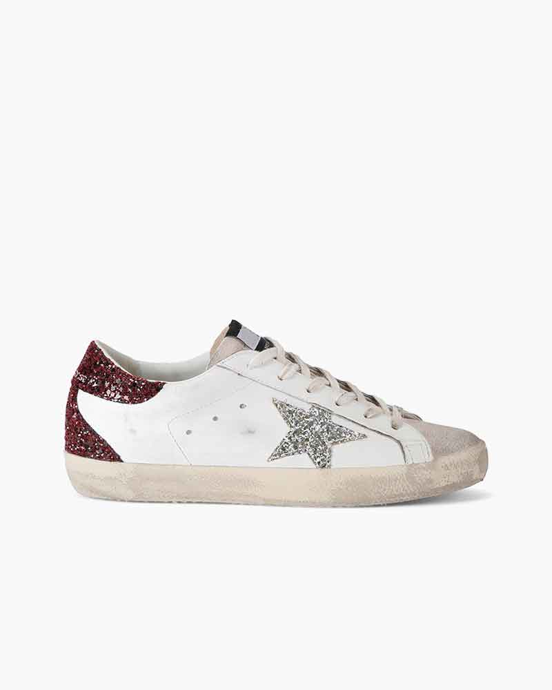 Lace-Up Leather Sneaker for Casual Weekend Wear Signature Motif