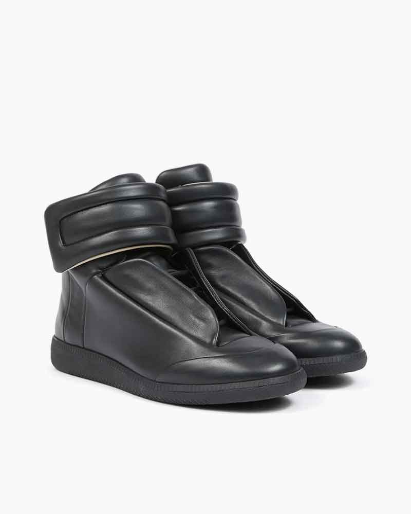 Women's Street Chic Padded Strap Leather Sneakers