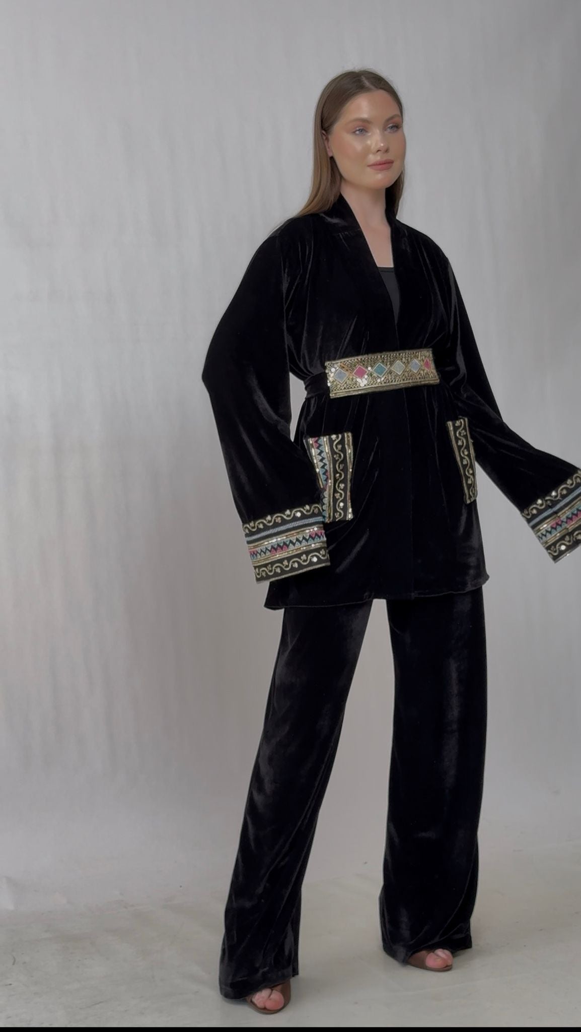 Midnight Royal Velvet 3-Piece Set