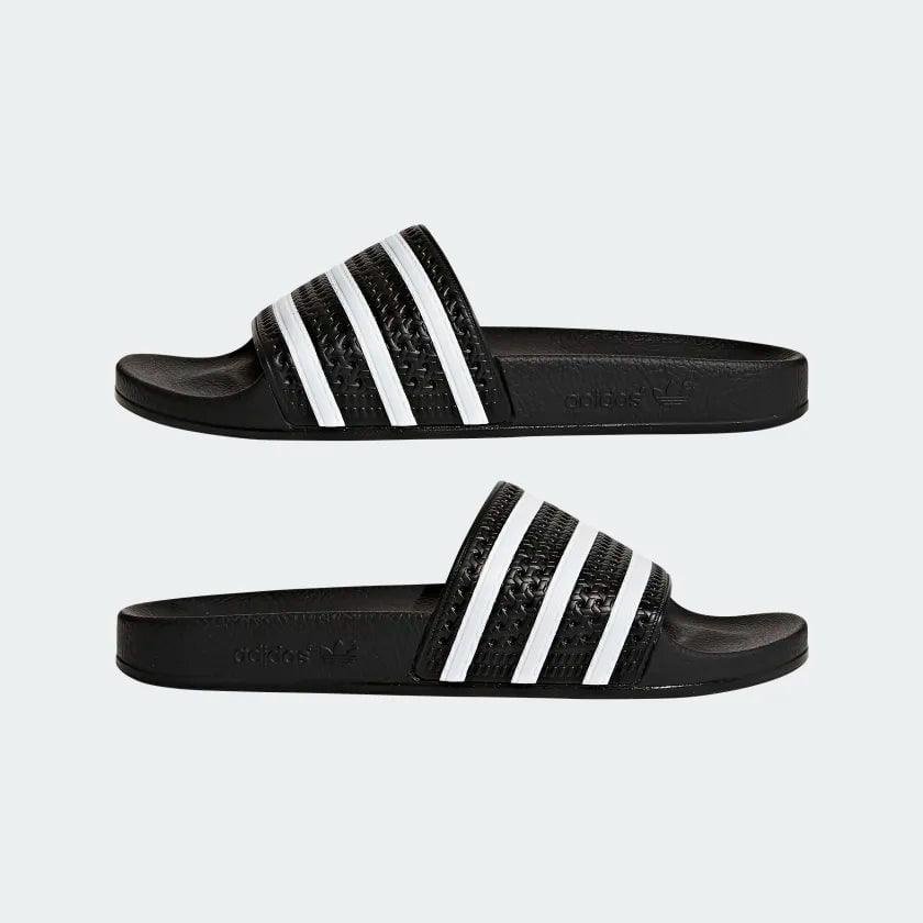 adidas Adilette Slides "Black White" - Men's
