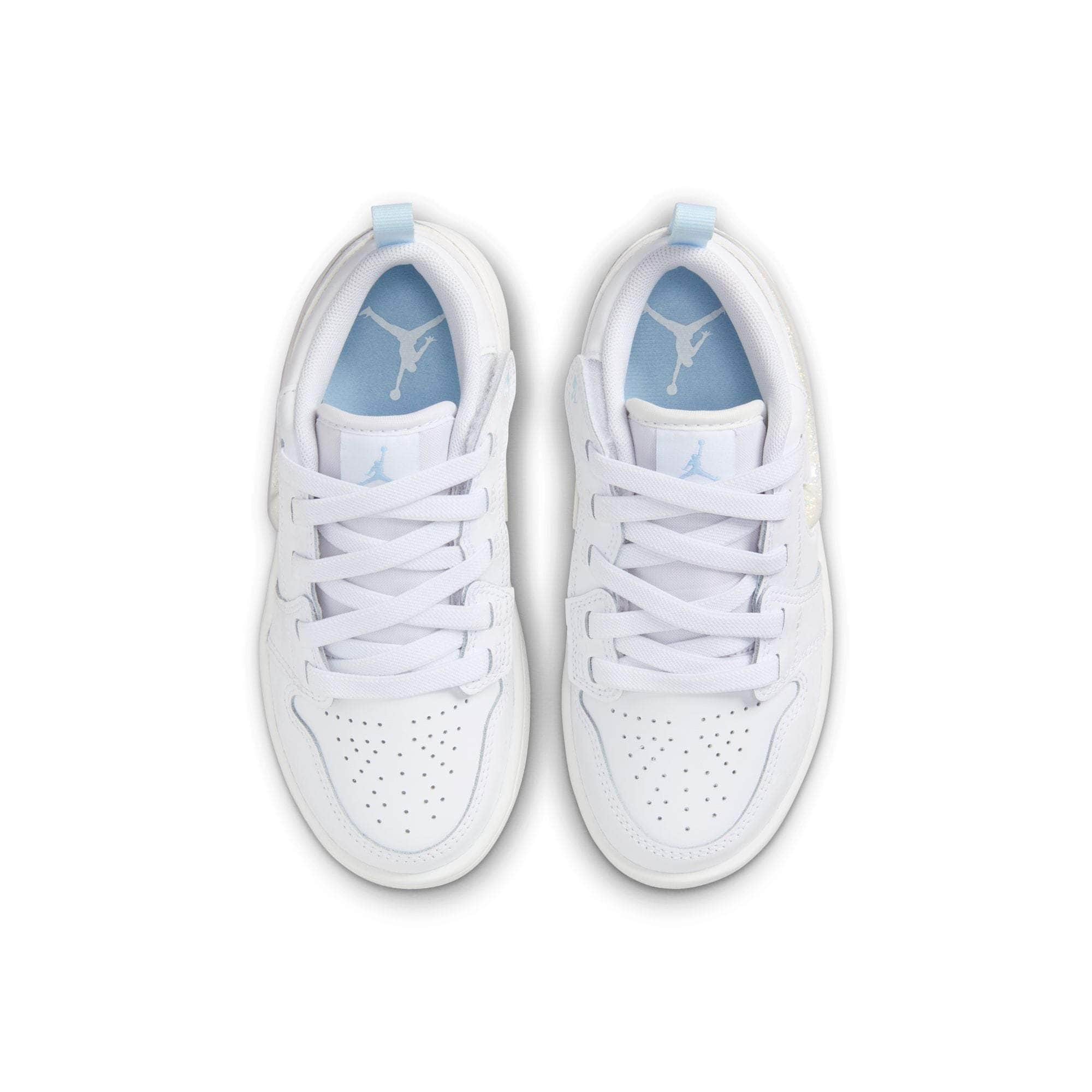 Air Jordan 1 Low "Glitter Swoosh" - Boy's Pre School