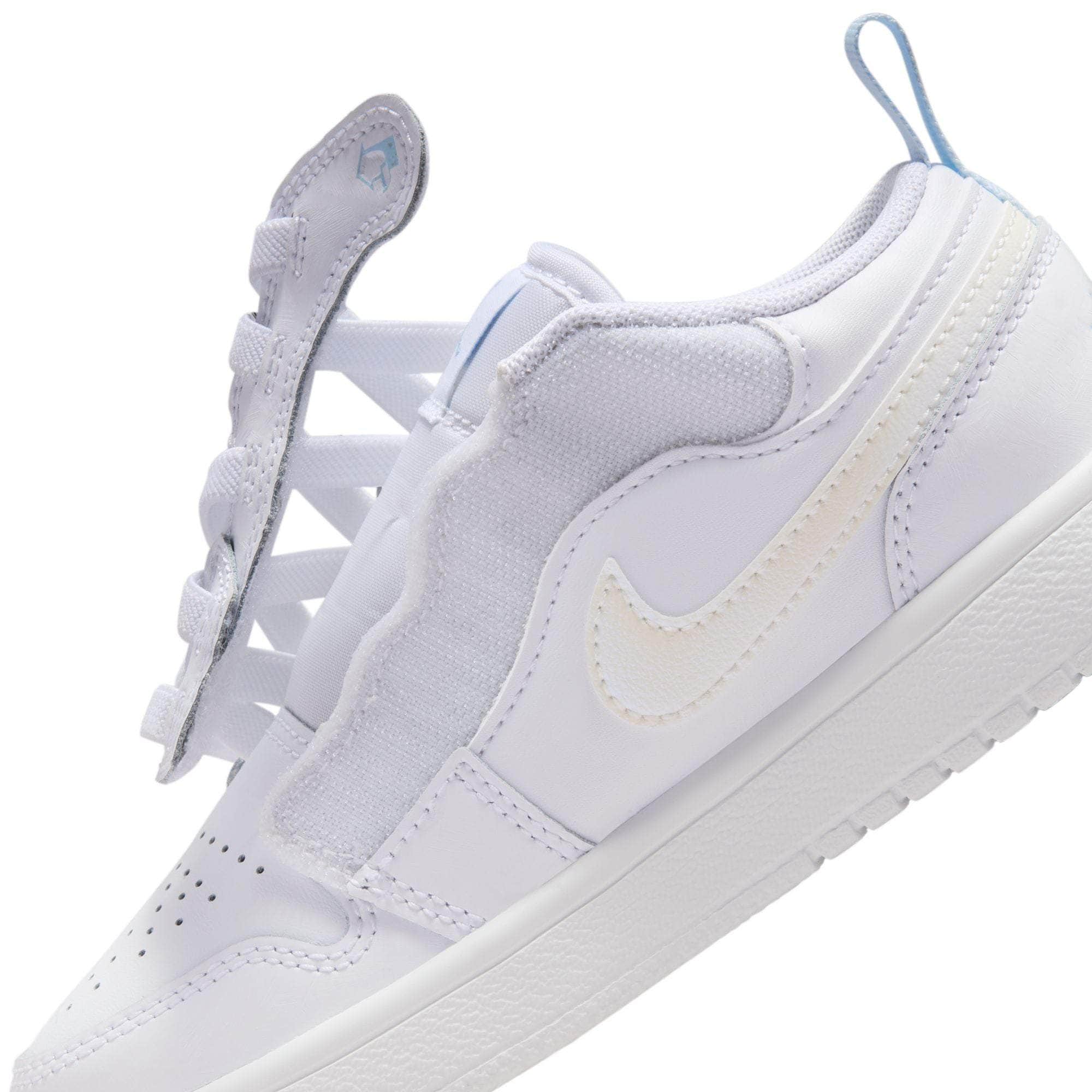Air Jordan 1 Low "Glitter Swoosh" - Boy's Pre School