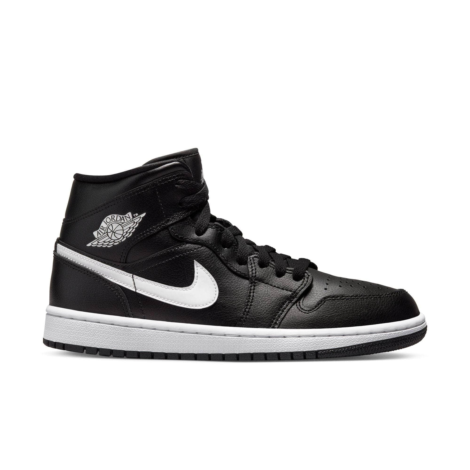 Air Jordan 1 Mid "Black White" - Women's
