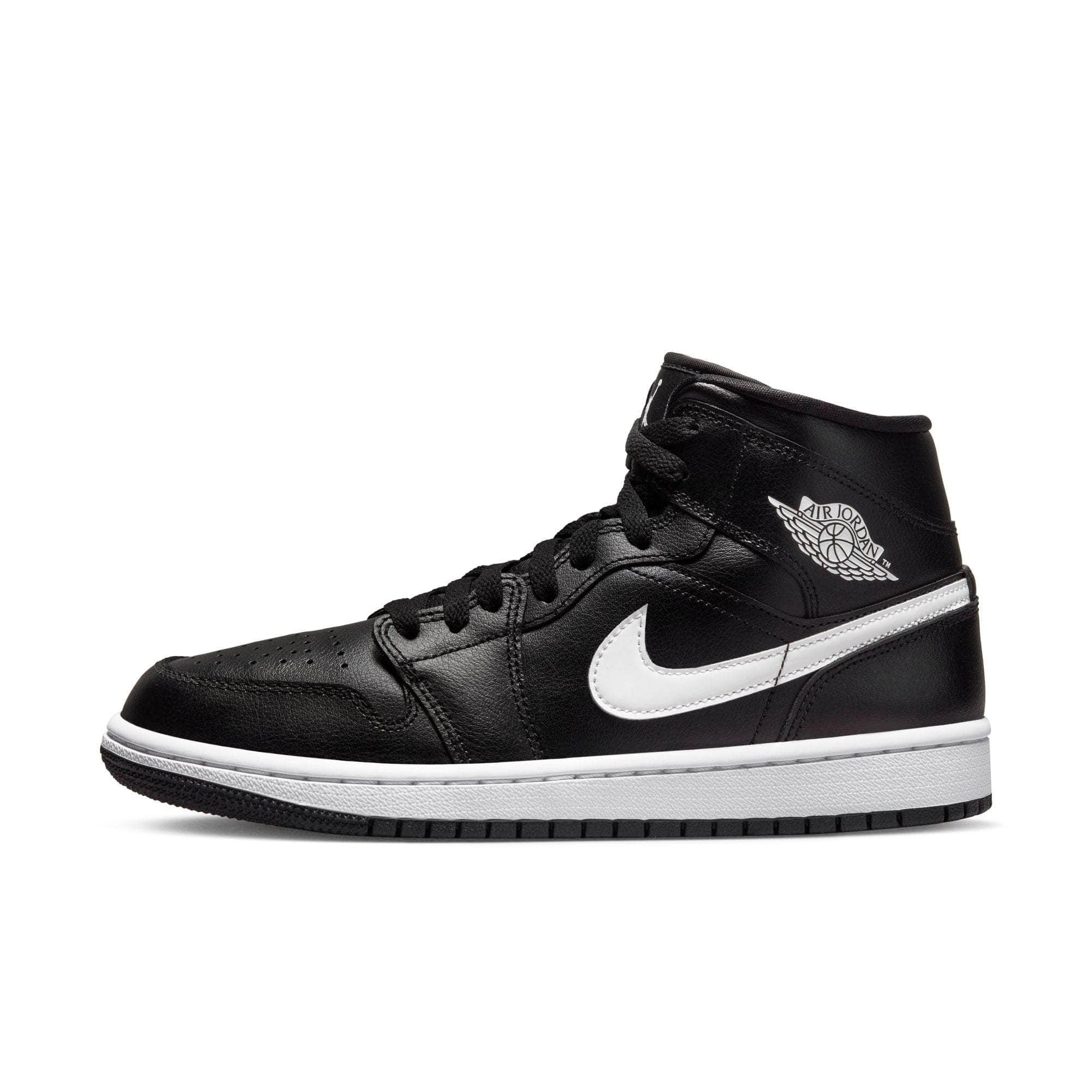 Air Jordan 1 Mid "Black White" - Women's