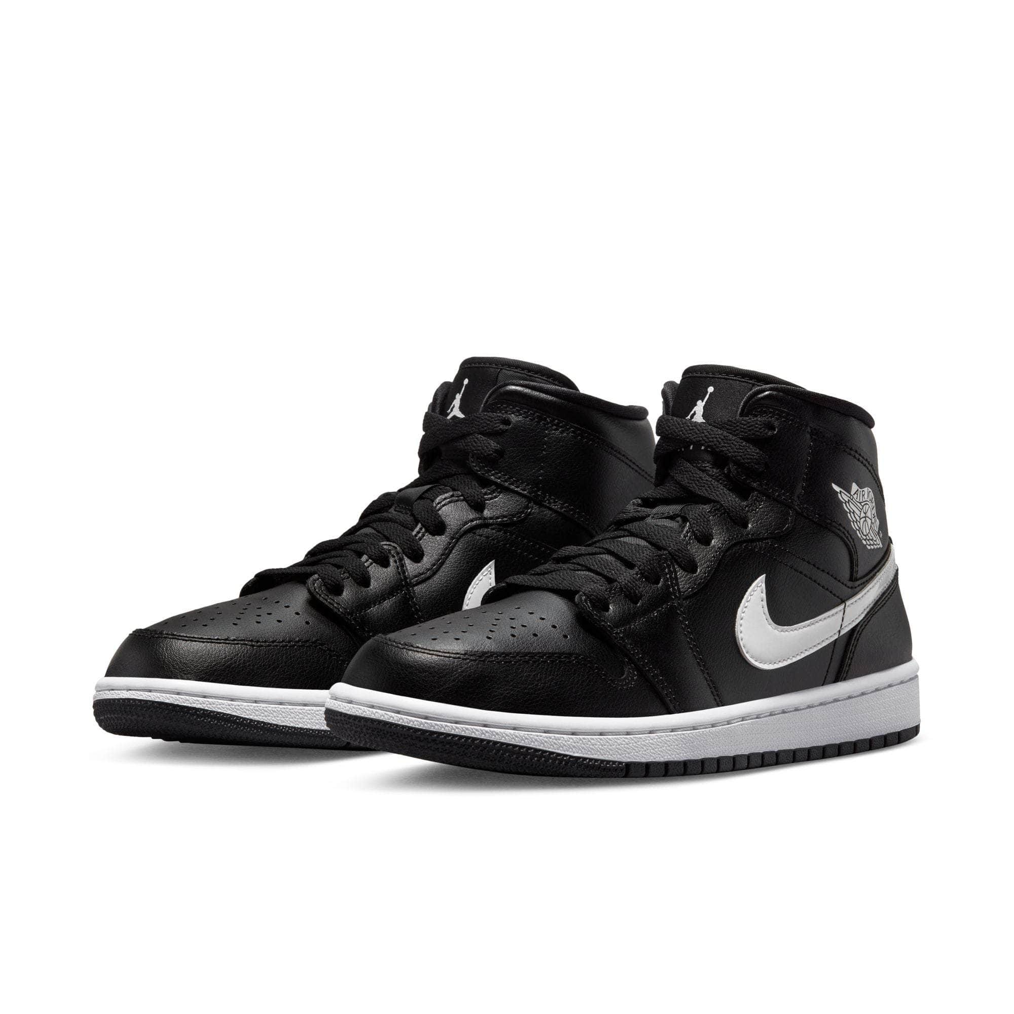 Air Jordan 1 Mid "Black White" - Women's