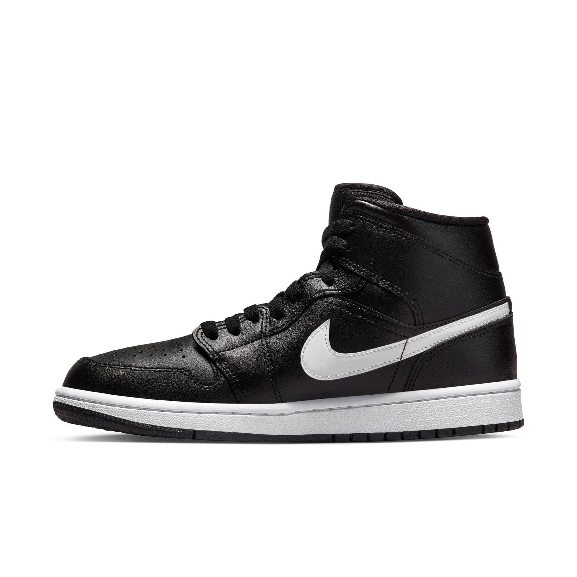 Air Jordan 1 Mid "Black White" - Women's