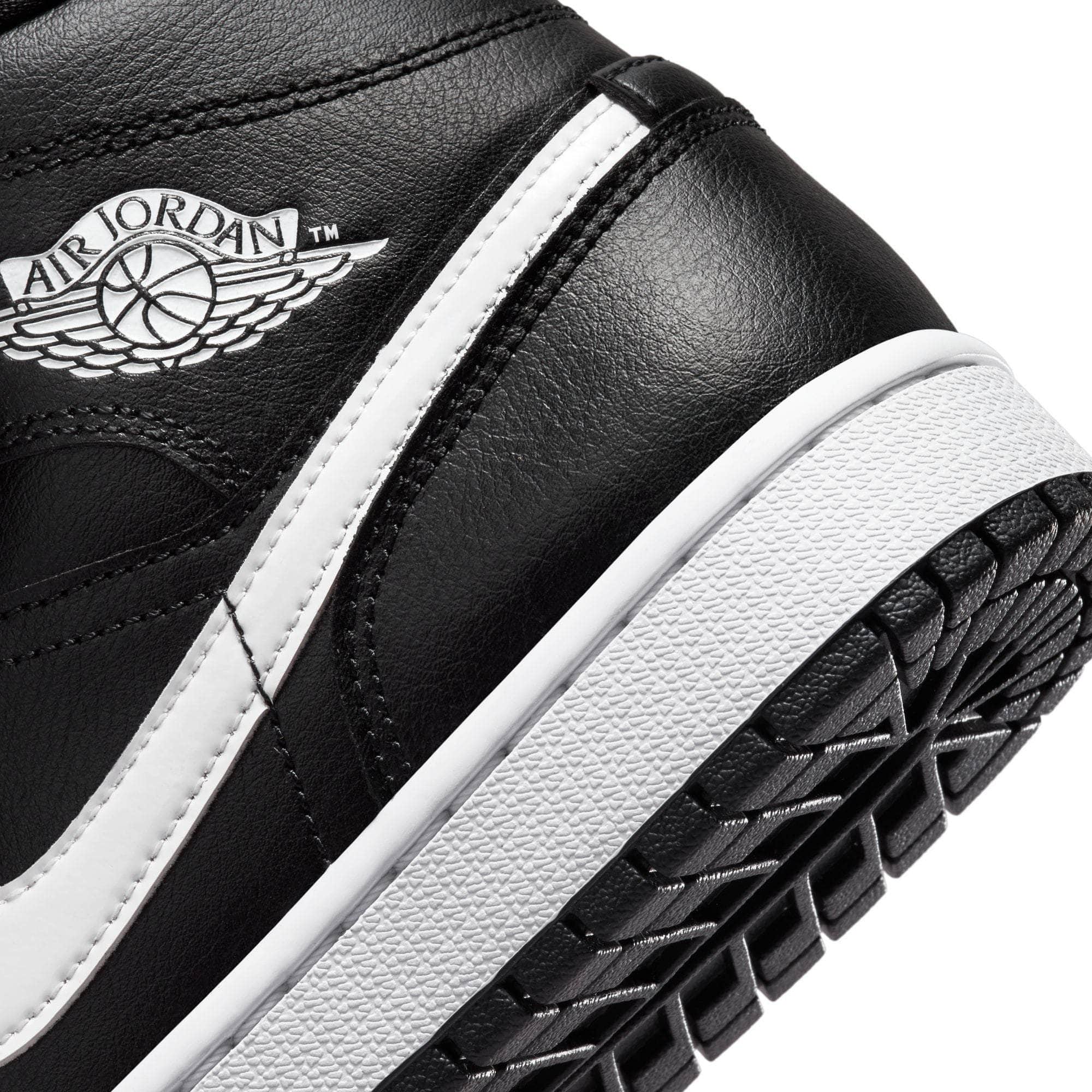 Air Jordan 1 Mid "Black White" - Women's