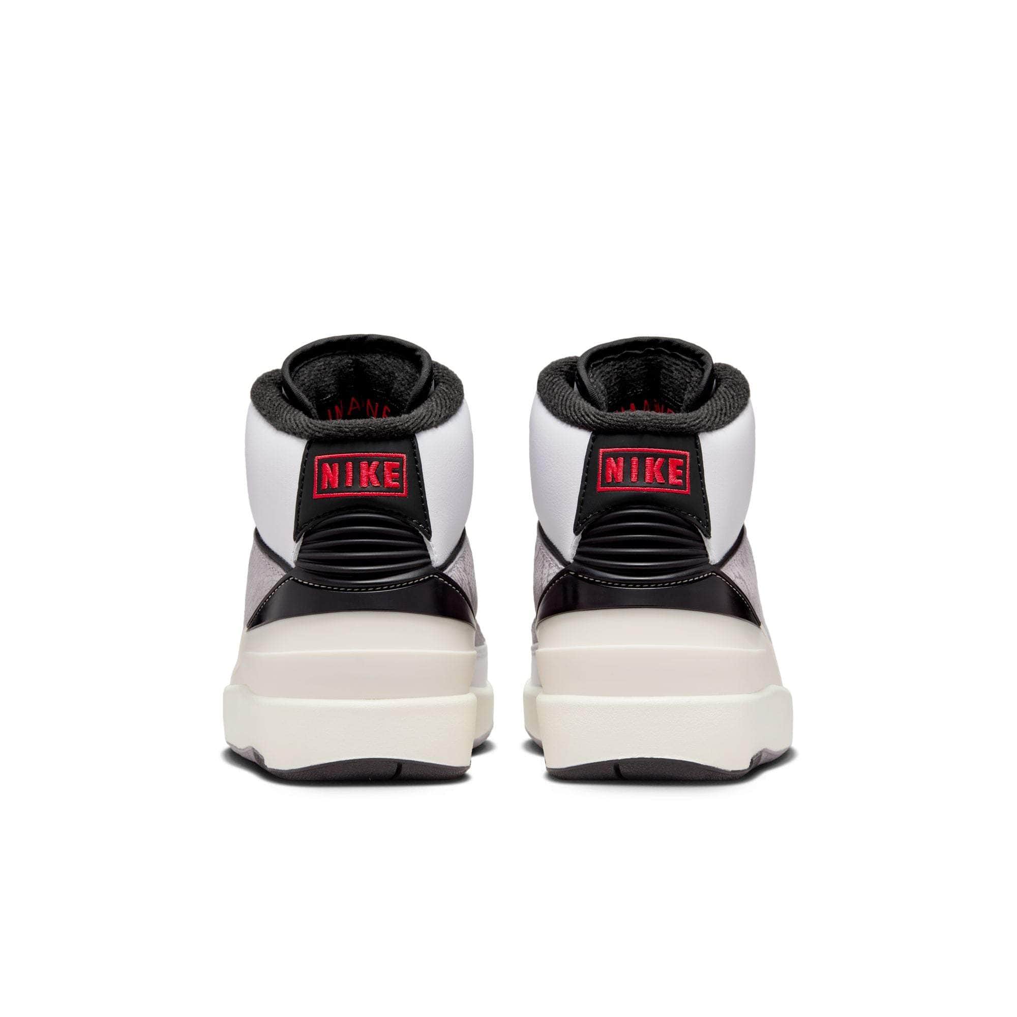 Air Jordan 2 Retro "White Fire Red Black Cement" - Boy's GS