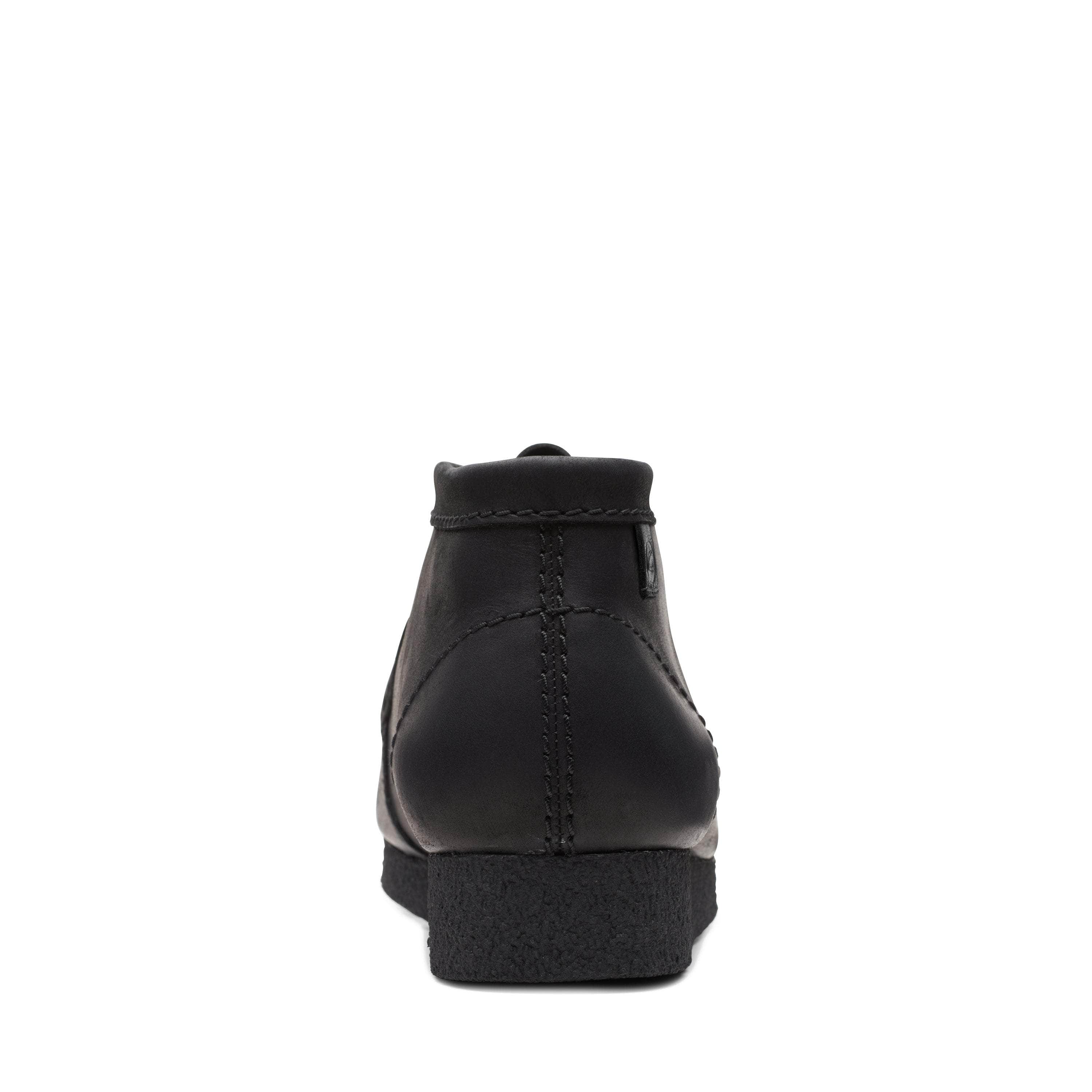 Clarks Wallabee black leather - Men's