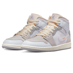 Air Jordan 1 Mid 'Craft Inside Out White Grey'