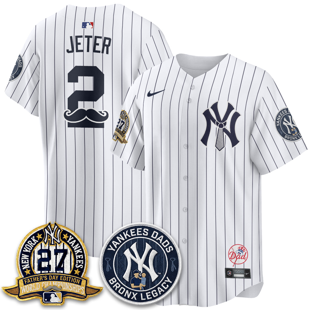 NYY Happy Father's Day 2026 Jersey - Stitched
