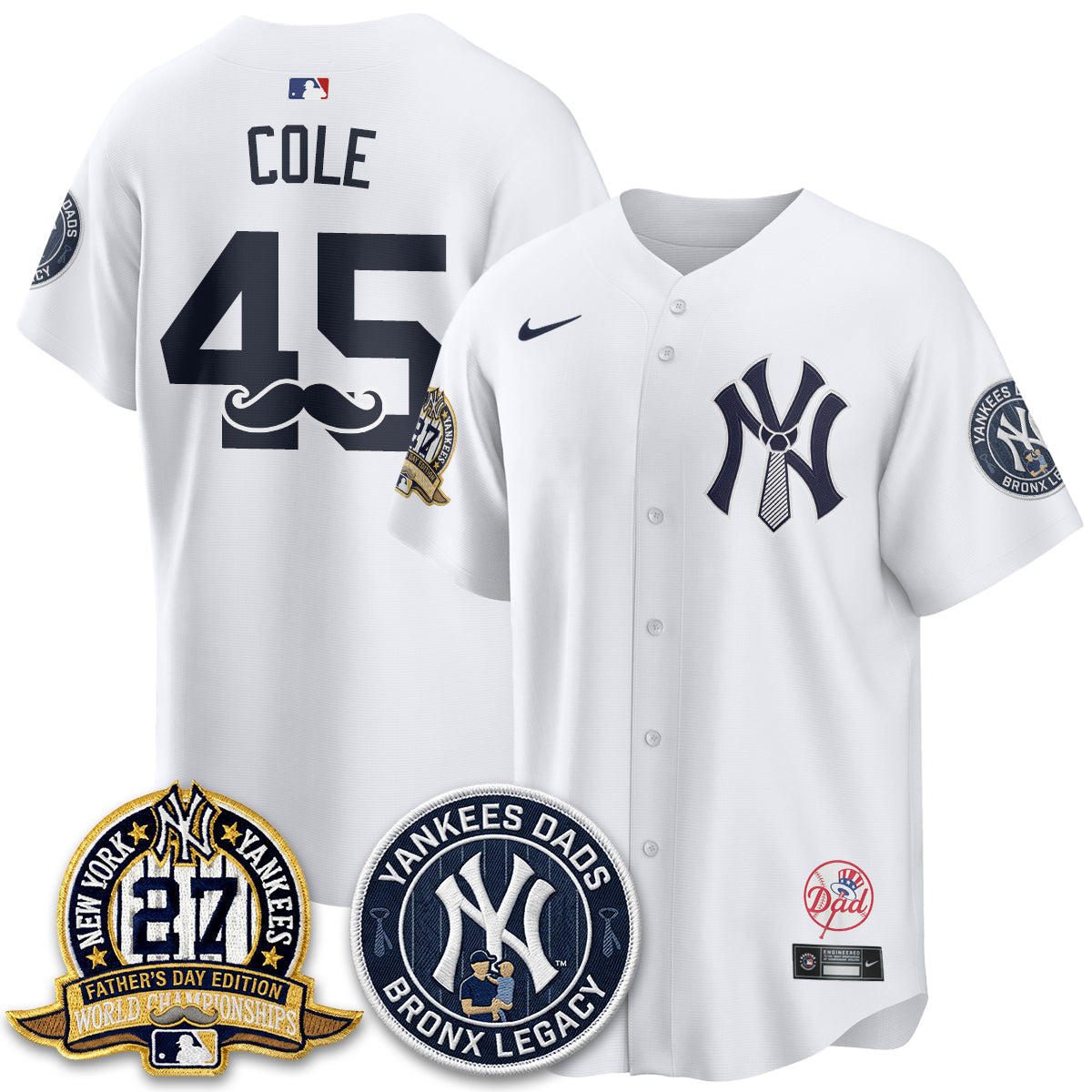 NYY Happy Father's Day 2026 Jersey - Stitched