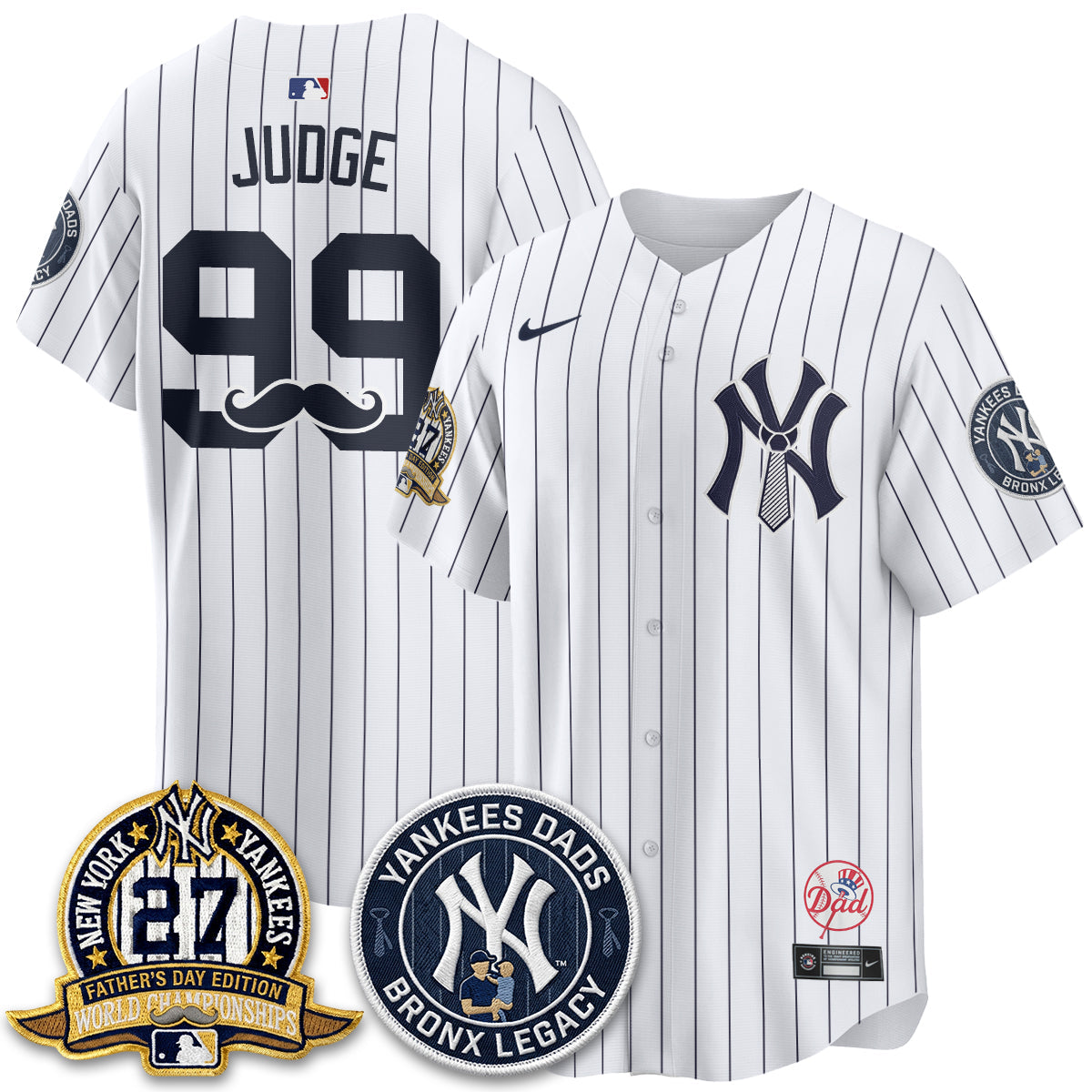 NYY Happy Father's Day 2026 Jersey - Stitched
