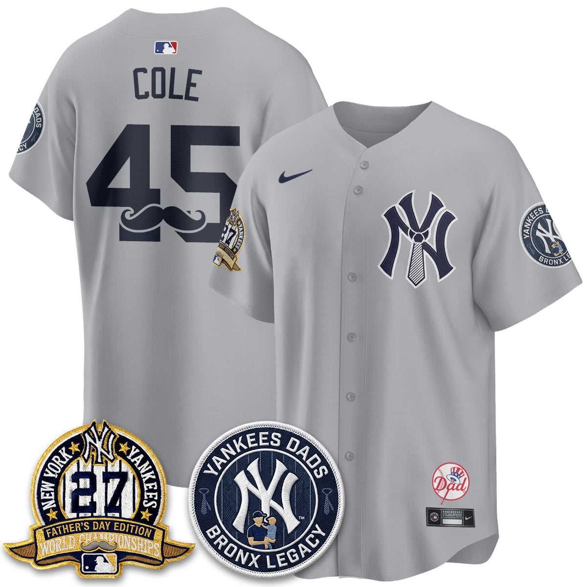NYY Happy Father's Day 2026 Jersey - Stitched