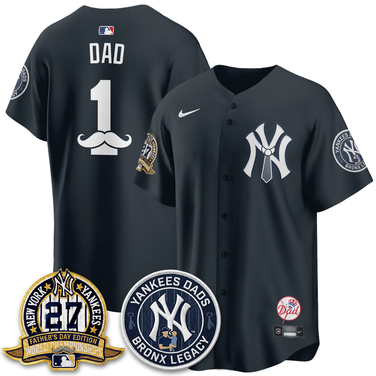 NYY Happy Father's Day 2026 Jersey - Stitched