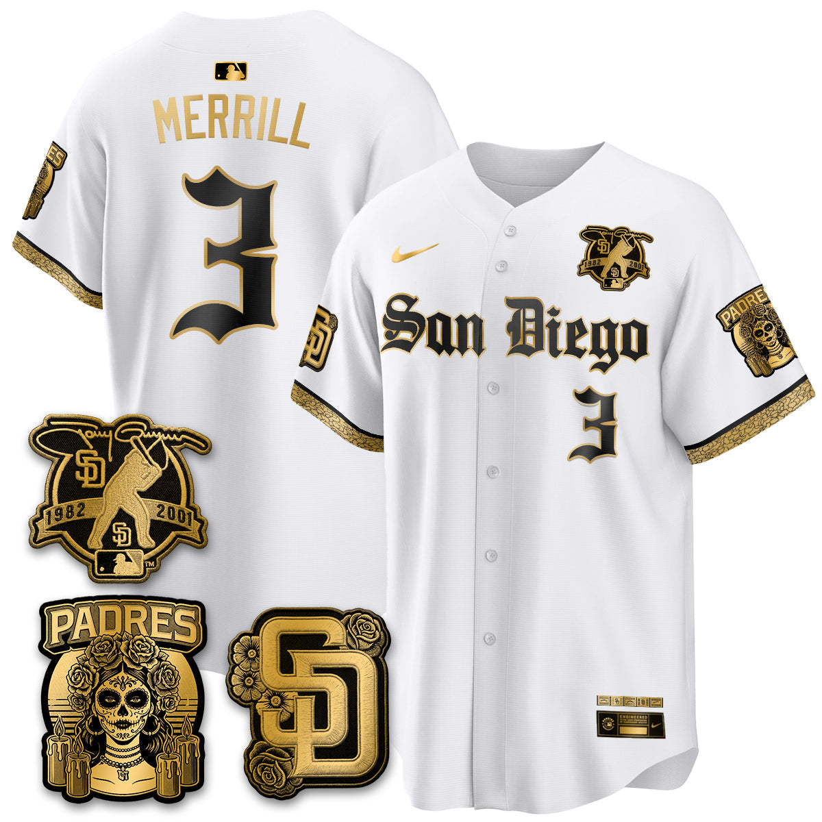 SD 2026 City Connect x Tony Gwynn Patch Vapor Premier Limited Jersey - All Stitched - V5