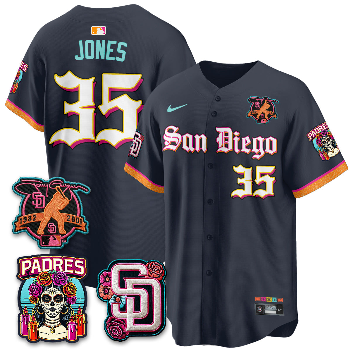 SD 2026 City Connect x Tony Gwynn Patch Vapor Premier Limited Jersey - All Stitched - V5