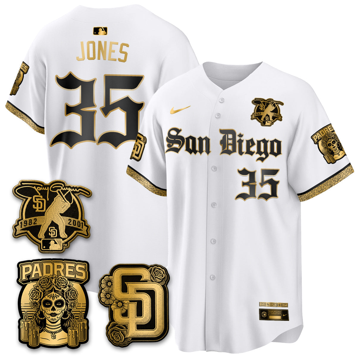 SD 2026 City Connect x Tony Gwynn Patch Vapor Premier Limited Jersey - All Stitched - V5