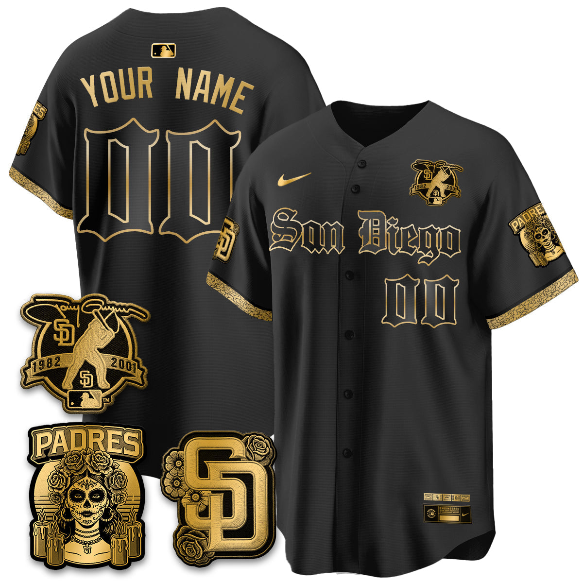 SD 2026 City Connect x Tony Gwynn Patch Vapor Premier Limited Custom Jersey - All Stitched V5
