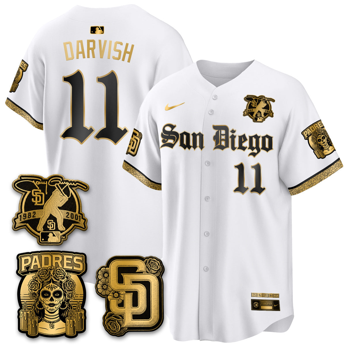 SD 2026 City Connect x Tony Gwynn Patch Vapor Premier Limited Jersey - All Stitched - V5