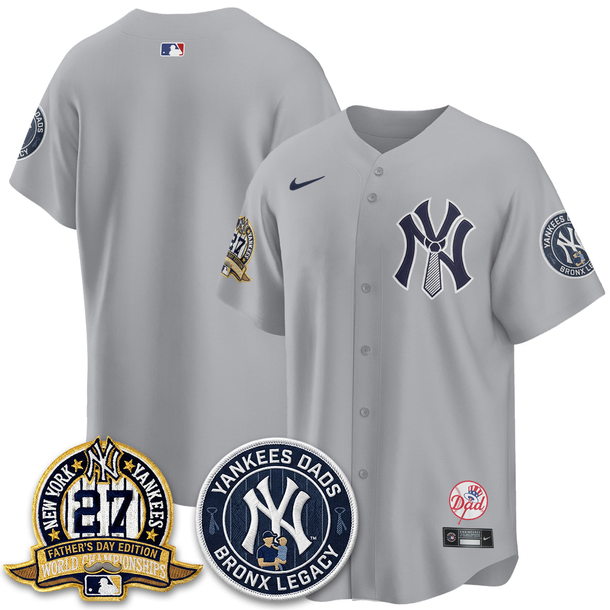 NYY Happy Father's Day 2026 Jersey - Stitched