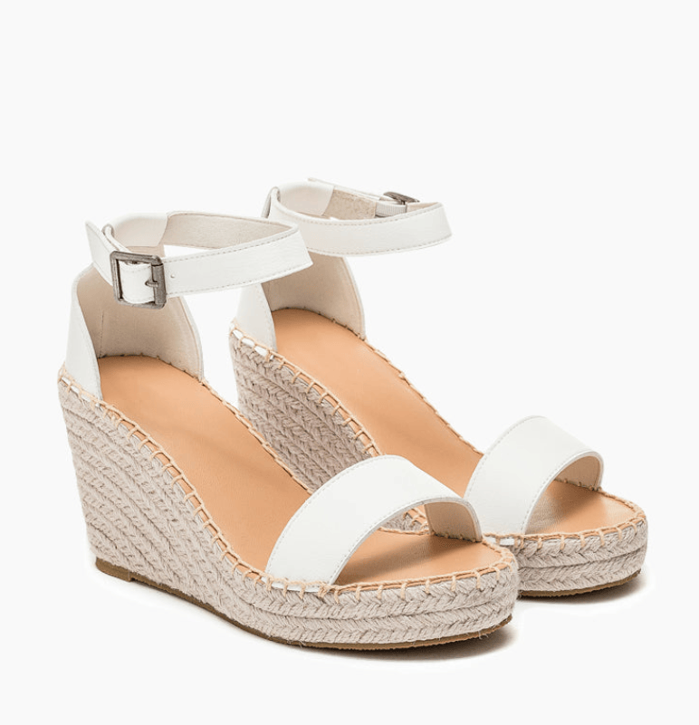 (Clean Up - US 9) Platform Ankle Strap Sandals