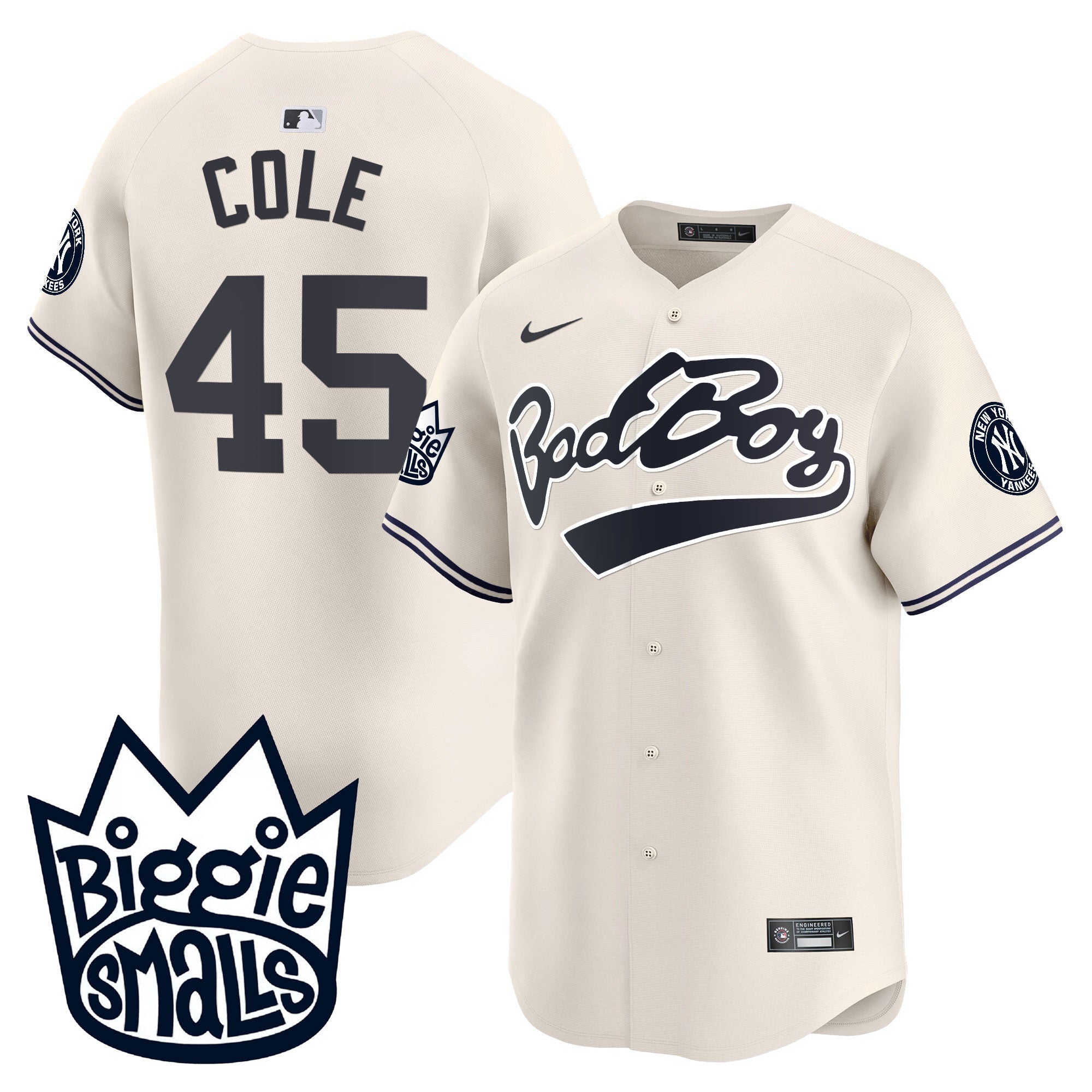 NYY Biggie Smalls Vapor Premier Limited Jersey - All Stitched