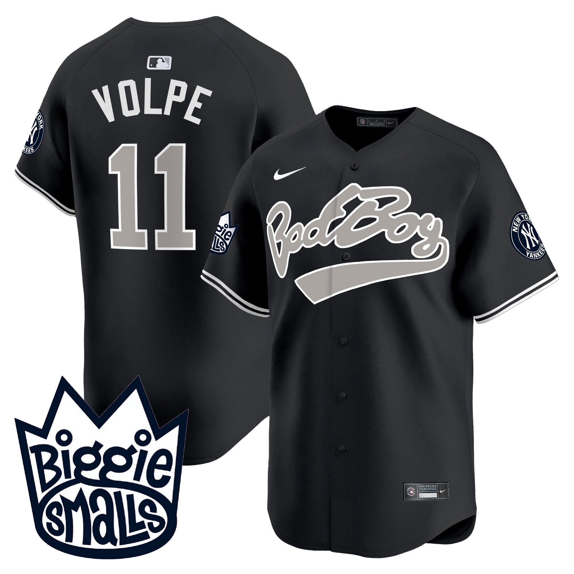 NYY Biggie Smalls Vapor Premier Limited Jersey - All Stitched