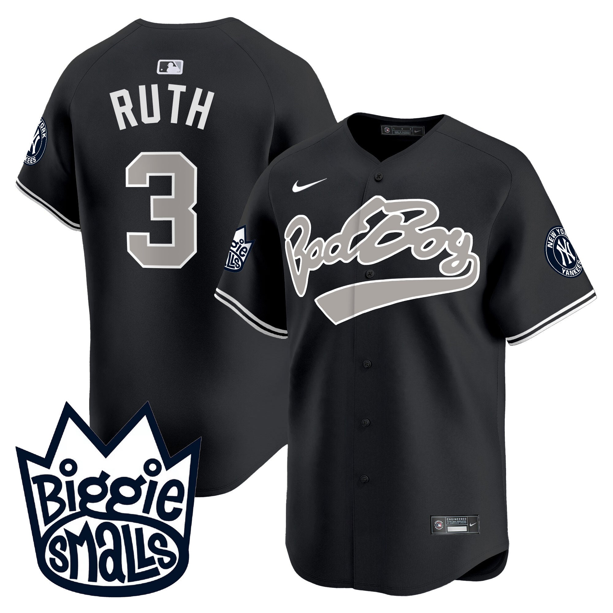 NYY Biggie Smalls Vapor Premier Limited Jersey - All Stitched