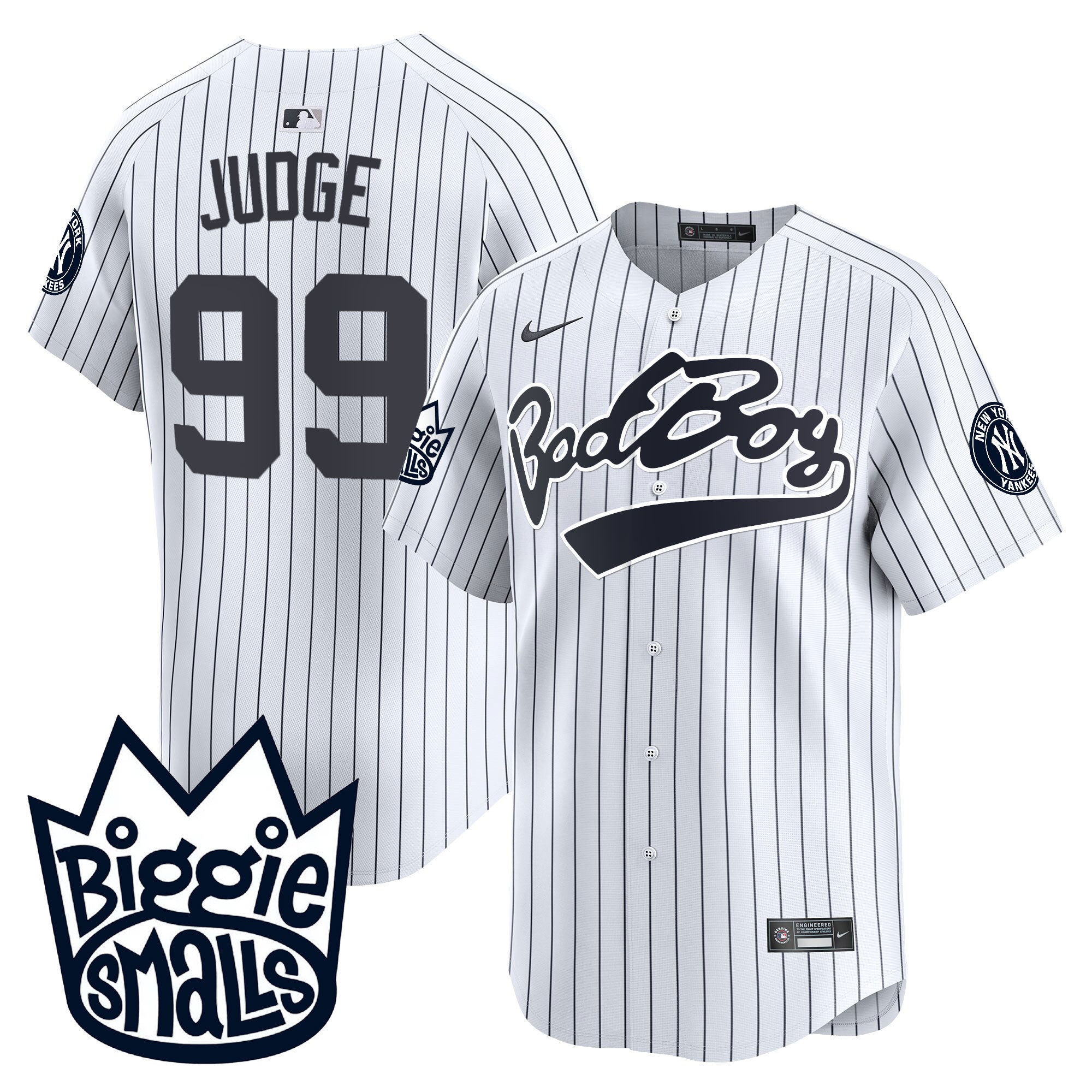 NYY Biggie Smalls Vapor Premier Limited Jersey - All Stitched