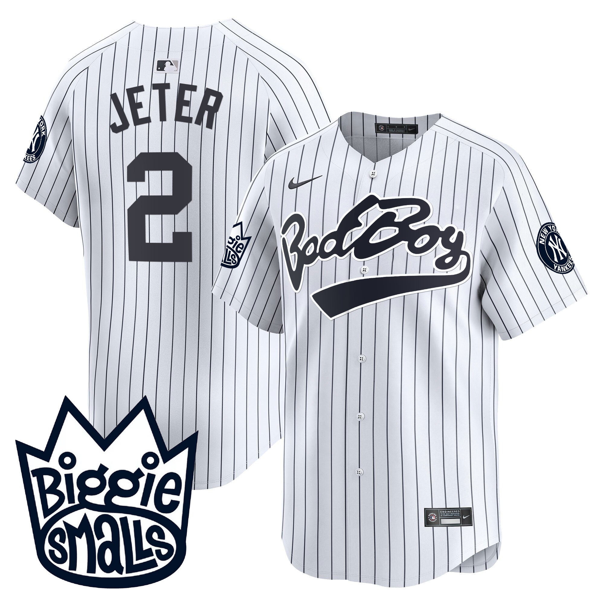 NYY Biggie Smalls Vapor Premier Limited Jersey - All Stitched
