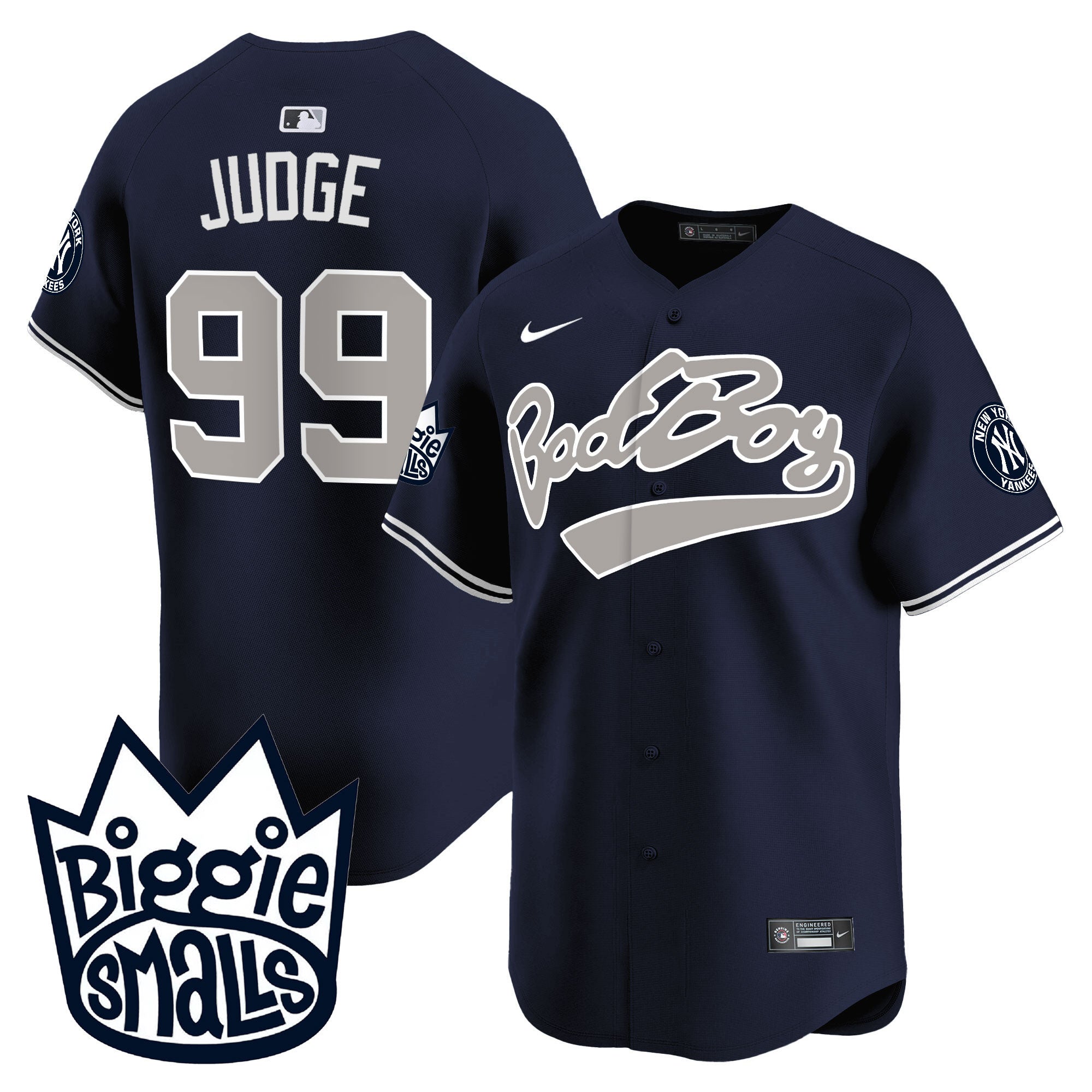 NYY Biggie Smalls Vapor Premier Limited Jersey - All Stitched