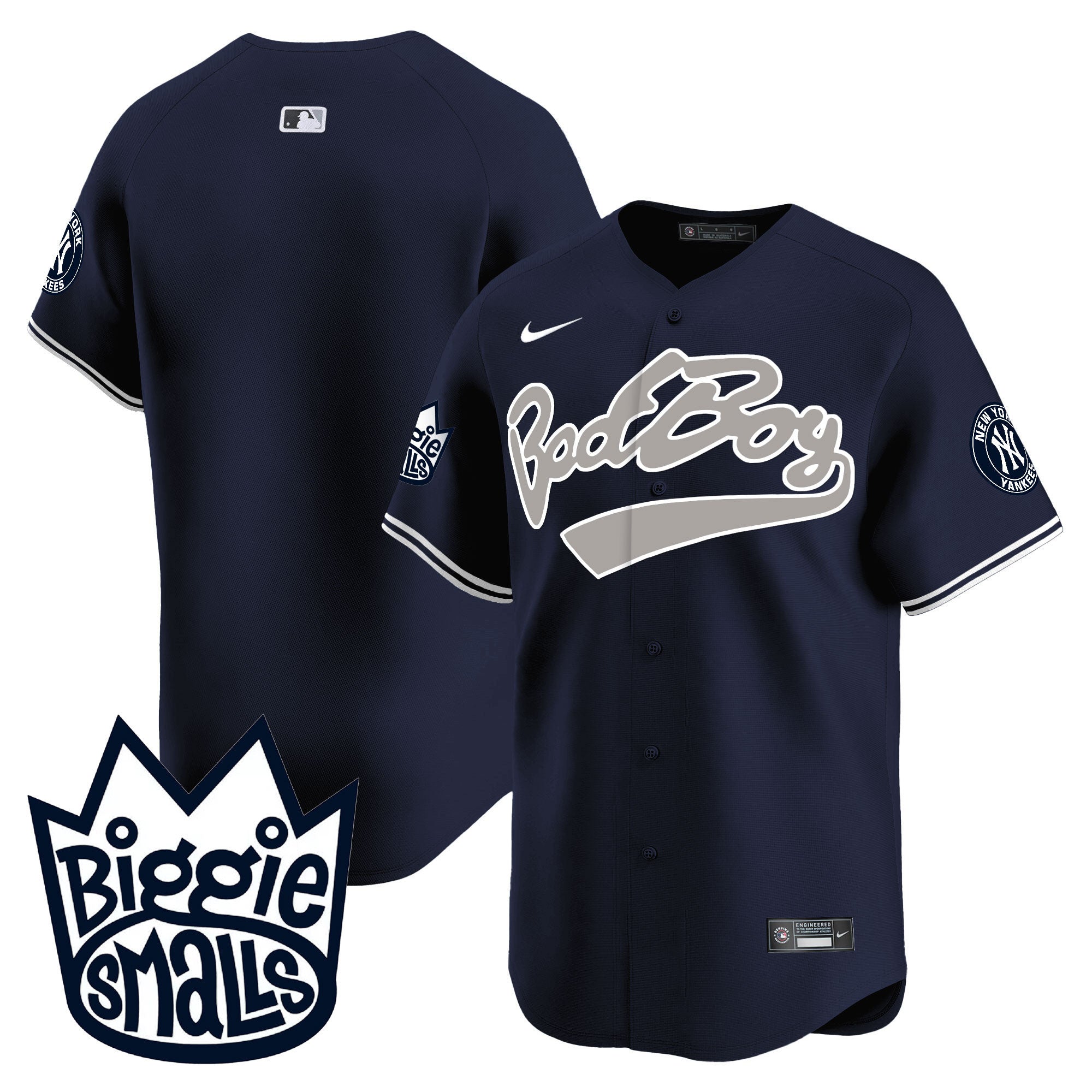 NYY Biggie Smalls Vapor Premier Limited Jersey - All Stitched