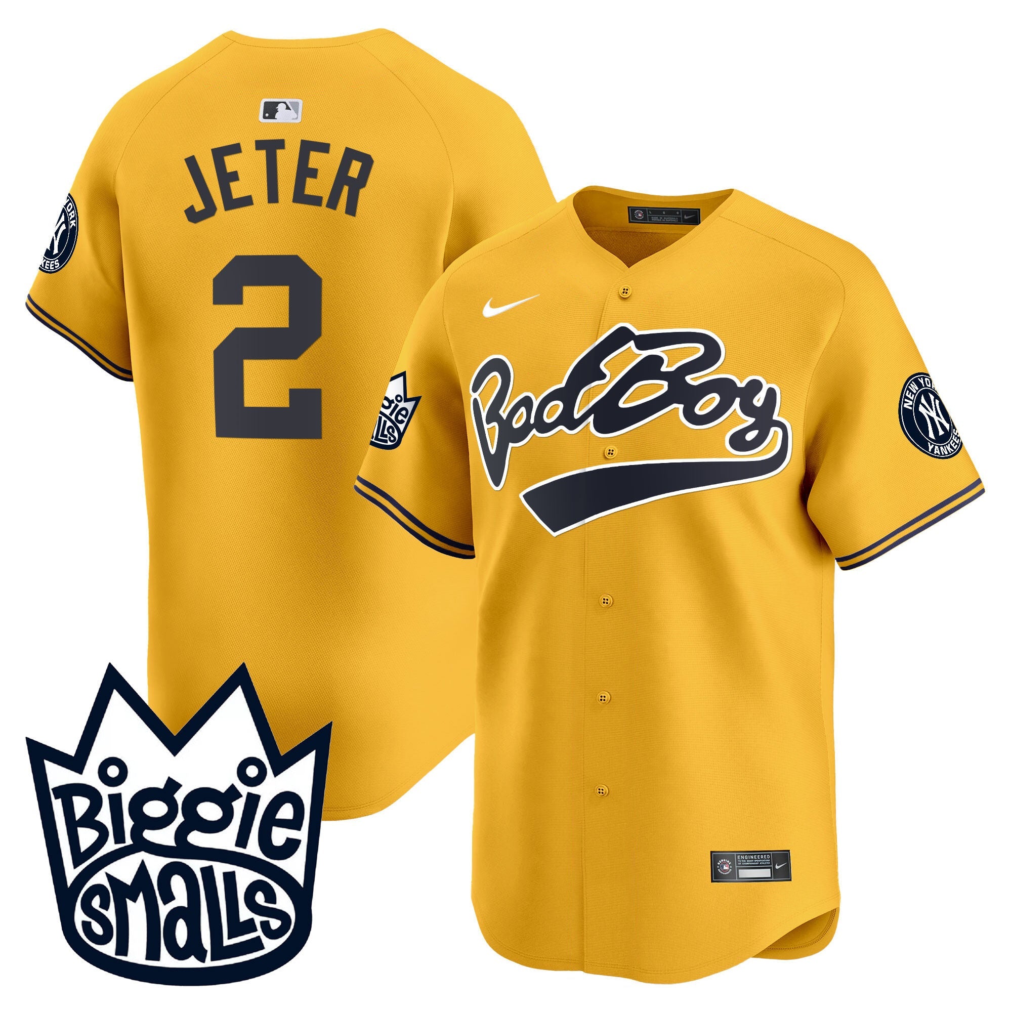 NYY Biggie Smalls Vapor Premier Limited Jersey - All Stitched